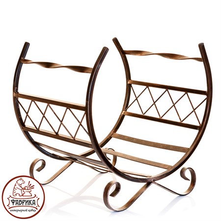 Дровница для дома кованая 