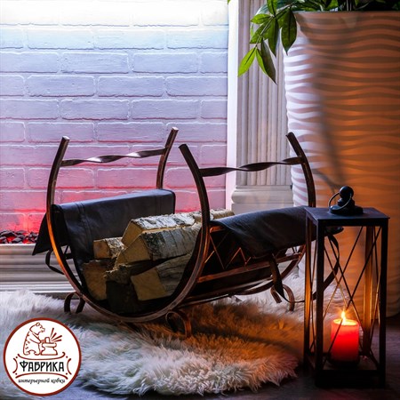 Кованая дровница