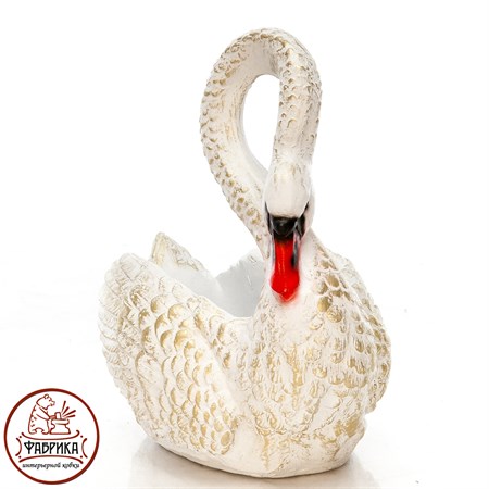 Садовое кашпо Лебедь