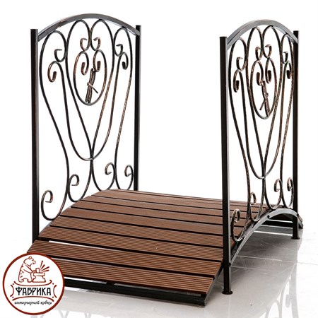 Кованый мостик для сада 