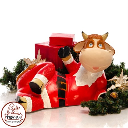 Фигура садовая Корова F08692 - фото 21431