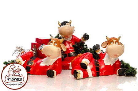 Фигура садовая Корова F08692 - фото 21433