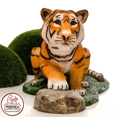 Фигура садовая Тигренок - фото 22058