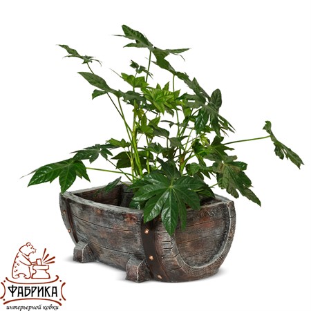 Кашпо бочка садовое  U07922