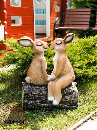 Фигура Зайцы цвет коричневый