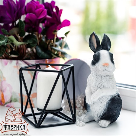 Подсвечник Лофт, цвет: чёрный