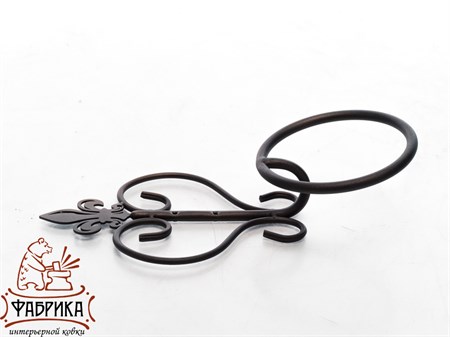 Настенный держатель для полотенца 58-209Br металлический - фото 29531