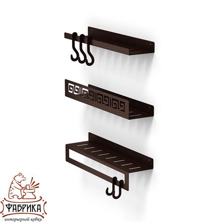 Полка для ванной из металла 805-009 - фото 30147