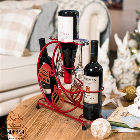 подставка под бутылки и бокалы