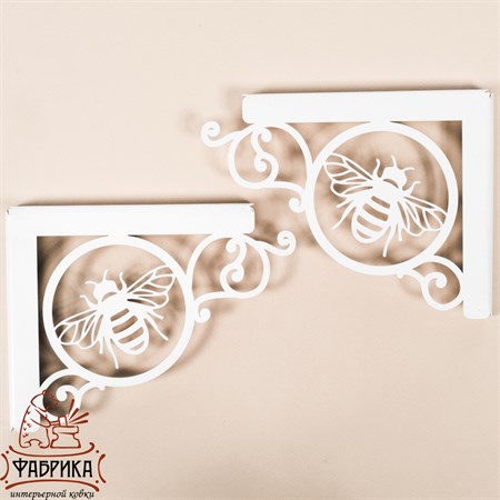 кронштейны для полок цв.белый