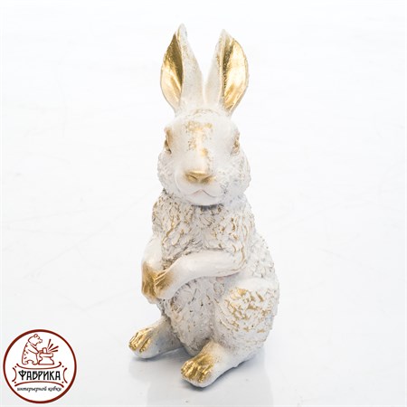 зайчонок цв.белый с золотом
