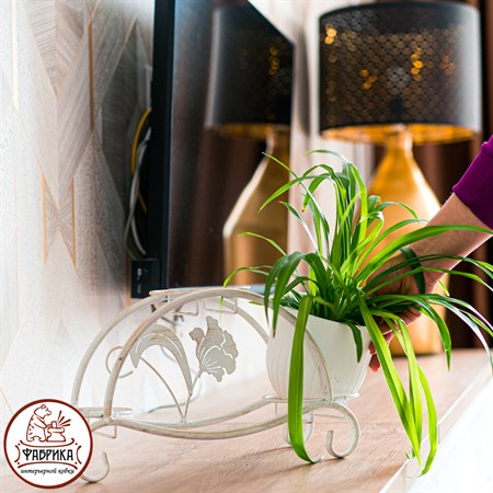 подставка 41-017 цв.белый с золотом