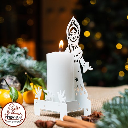 подсвечник снегурочка