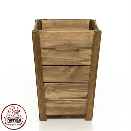 Деревянная кадка для цветов 