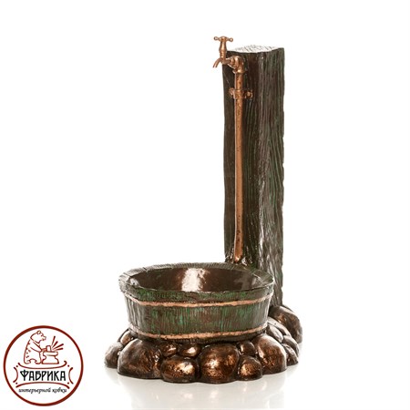 Садовый декор из полистоуна Умывальник с Кадушкой US07558