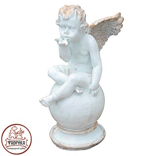 Садовый декор из полистоуна Ангел Воздушный поцелуй F03030-WP