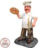 Садовая фигура из полистоуна Повар с Пиццей F07333