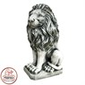 Садовый декор из полистоуна Лев сидящий левый F01078