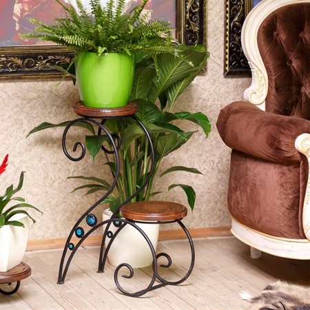 Деревянные подставки для цветов